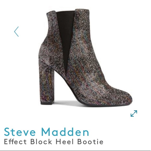 steve madden glitter booties